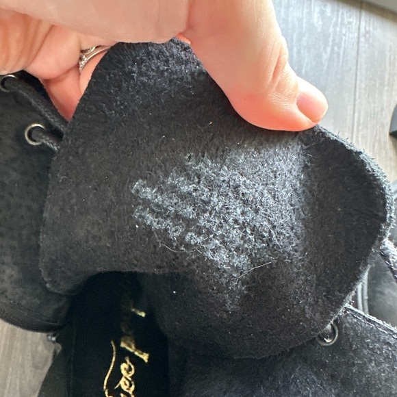 Like new Free People Black Lace Up Boots with Chunky Design Leather Upper - Picture 12 of 13